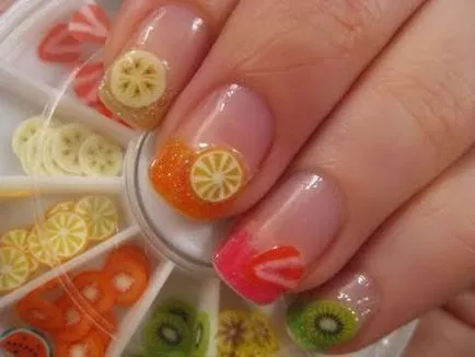 Как да се направи по ноктите лимон, портокал, цитрусови нокти изкуство с цитрусови плодове