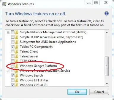 Cum de a opri în Windows 7 bara laterală
