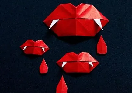 Hogyan lehet origami ajkak, a női világ