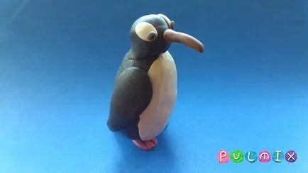 Ca etape plastilină pinguin orb