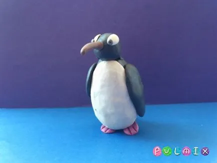 Ca etape plastilină pinguin orb