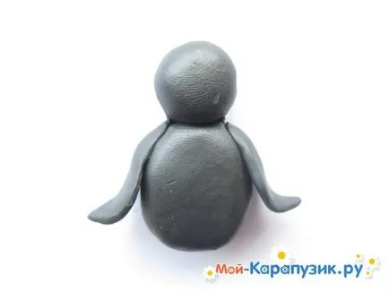 Cum orb pinguin din plastilină 1