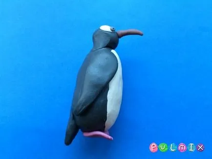 Ca etape plastilină pinguin orb