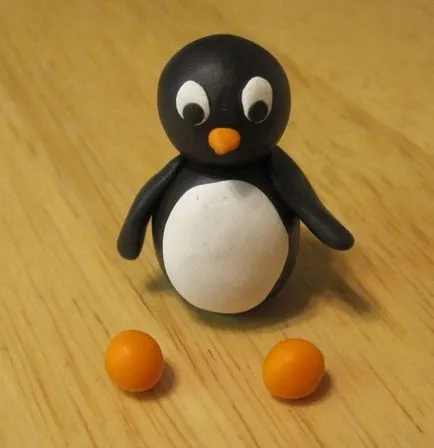 Колко сляпа пингвин от пластилин или глина