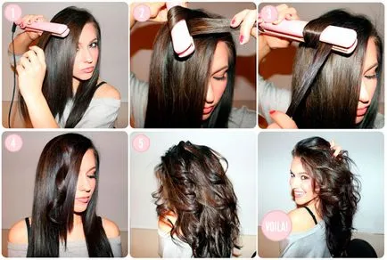 Как да се сложи на косата със средна дължина леко до средно оформяне на косата