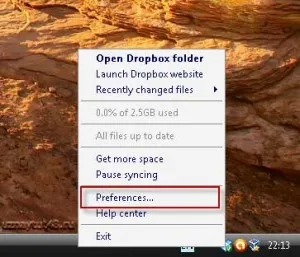 Cum de a crește cantitatea de spațiu pe disc Dropbox