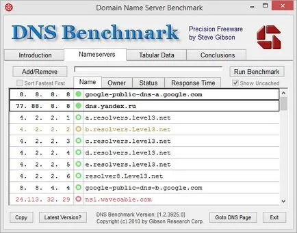 Cum de a alege cel mai rapid echipament de setare server DNS primar și alternativ