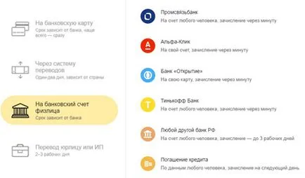 Как да се теглят пари от пари в брой в чантата Yandex