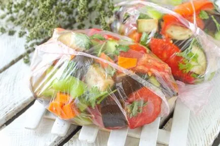 Hogyan befagyasztására zöldség pörkölt a téli recept egy fotó
