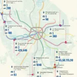 Metro Карта Москва 2016 схема, печат върху a4