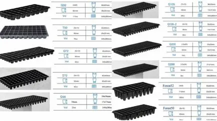 Platouri pentru material săditor - caracteristici, tipuri, instrucțiuni de utilizare