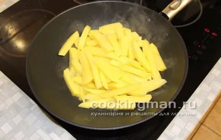 Картофи пържени с гъби - готвене за мъже