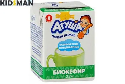 amestecul de lapte acru compoziție Agusha și o recenzie a produsului