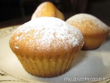 Muffins în forme de silicon - pas cu pas reteta cu fotografii, și delicioase și simplu