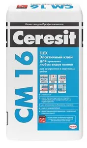 Ragasztók csempékhez Ceresit cm 11-17 cm a T-9, és az áramlási sebesség jellemzőinek