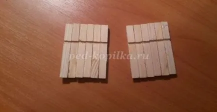 Nos fából clothespins