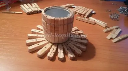 Nos fából clothespins