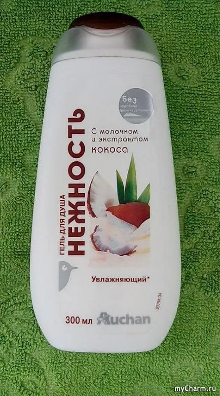 Coconut пяна облак - Auchan душ гел с мляко и нежна кокосов екстракт