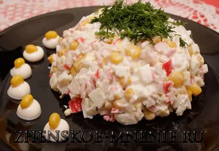 Salata de crab - rețete cu fotografii și o descriere detaliată