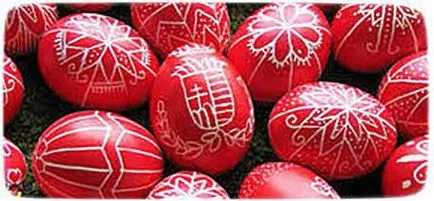 Red húsvéti tojás jelképezi a vér a megmentő