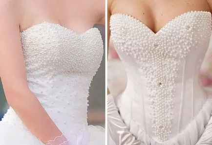 Frumoasa luxuriant rochie de mireasa din dantela cu corset și cum să dantelă corect în sus corset