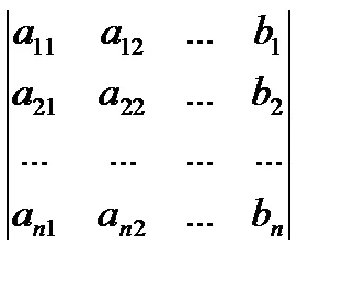 Criteriul unui sistem de ecuații liniare