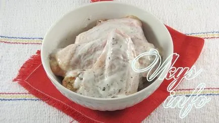 Csirke sütőtök és a burgonya sütőben recept egy fotó