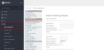 Call Routing in Elastix 4