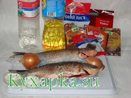 A pácolt ponty, házias ételek, egy fotót a recept lépések