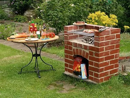 Barbecue tégla kezével hogyan fotó és videó