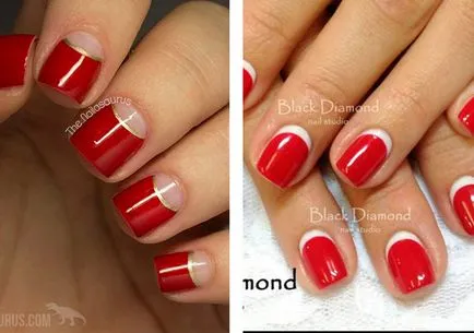roșu manichiură Foto combinații de culori trendy privire de ansamblu