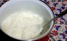 Lapte terci de orez în grădiniță