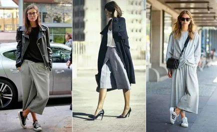 Merészen viselnek nadrágot culottes - a trend az idén,