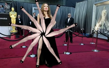крак на Анджелина Джоли, Netlore Andzhelina Dzholi, Холивуд, Оскар, актриса, церемония по награждаване, крака,