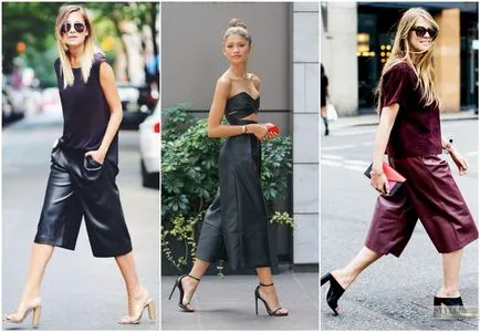 Merészen viselnek nadrágot culottes - a trend az idén,