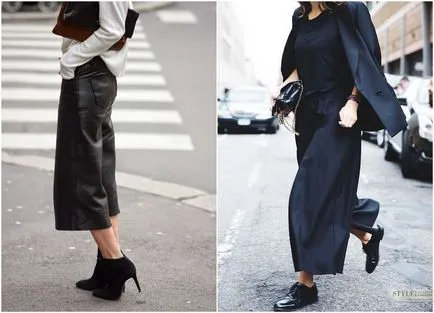 Merészen viselnek nadrágot culottes - a trend az idén,