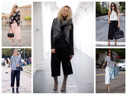 Merészen viselnek nadrágot culottes - a trend az idén,