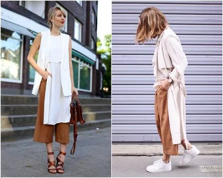 Merészen viselnek nadrágot culottes - a trend az idén,