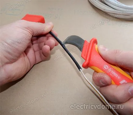 Нож за източване на петата 1000V VDE - електротехник в къщата