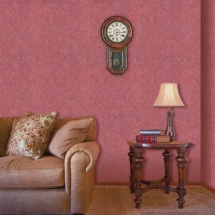 Wallpaper мазилка в интериора снимка