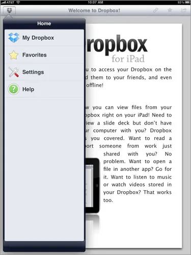 dropbox kliens beszámolót ipad - dropboks találhatóak