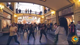 Szervezése a flash mob Moszkvában