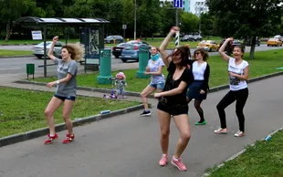 Szervezése a flash mob Moszkvában