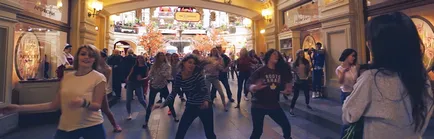 Szervezése a flash mob Moszkvában