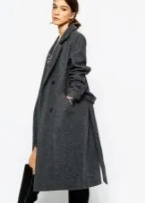 Coat-дреха (59 снимки) с колан, какво да носят слой небрежност тип качулка палто като дреха