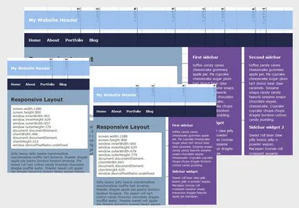 Érzékeny web design és elrendezés médialekérdezés