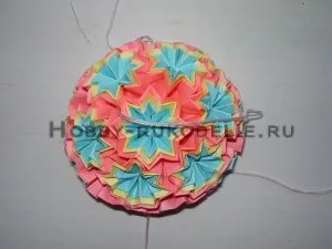 Хобі (рукоділля своїми руками) вишивка, в'язання - архів блогу - кусудама своїми руками супершар (Опускаємо «носик» вниз) Хобі (рукоділля своїми руками) вишивка, в'язання - архів блогу - кусудама своїми руками супершар