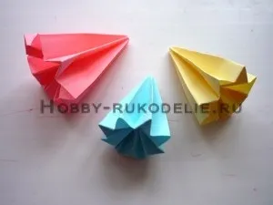 Хобі (рукоділля своїми руками) вишивка, в'язання - архів блогу - кусудама своїми руками супершар (Опускаємо «носик» вниз) Хобі (рукоділля своїми руками) вишивка, в'язання - архів блогу - кусудама своїми руками супершар