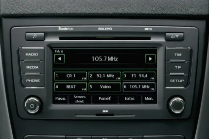 Характеристики штатних магнітол swing, Сolumbus і вolero до skoda octavia (вolero) Характеристики штатних магнітол swing, Сolumbus і вolero до skoda octavia