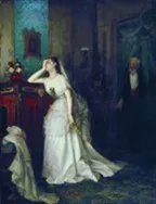 Szomorú menyasszony orosz festészet